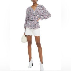 IRO Usige Printed Crepe De Chine Blouse Size XS/S - 34